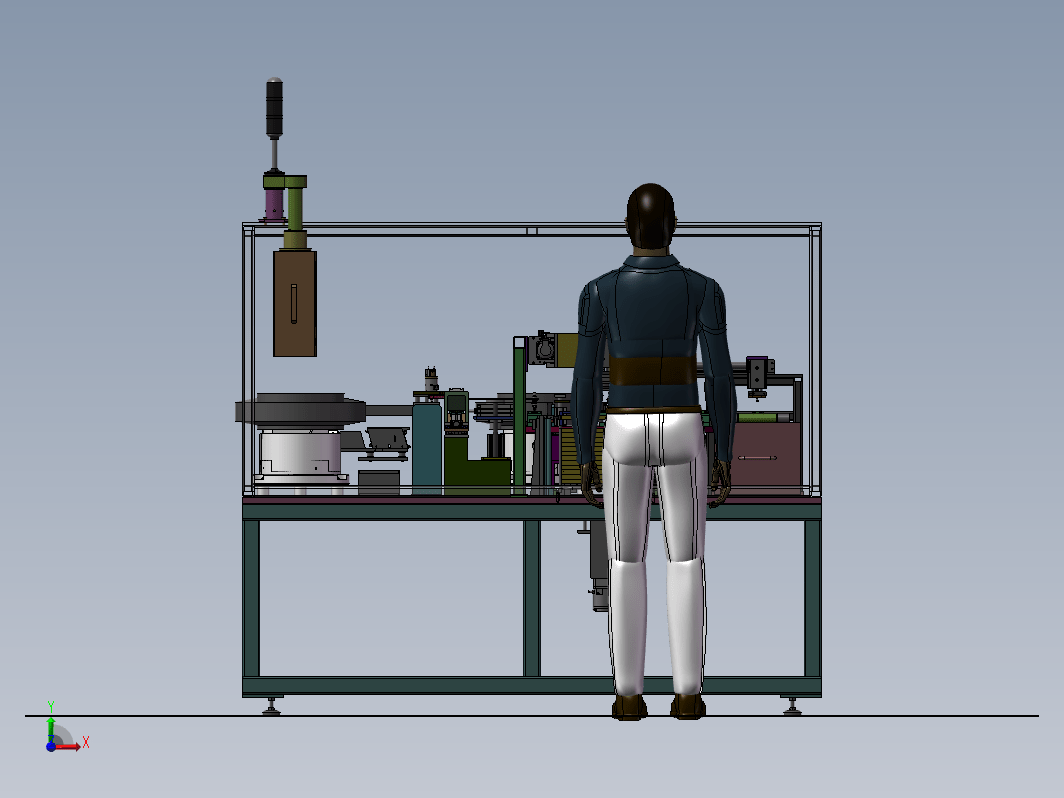 塑料扣自动装配工站