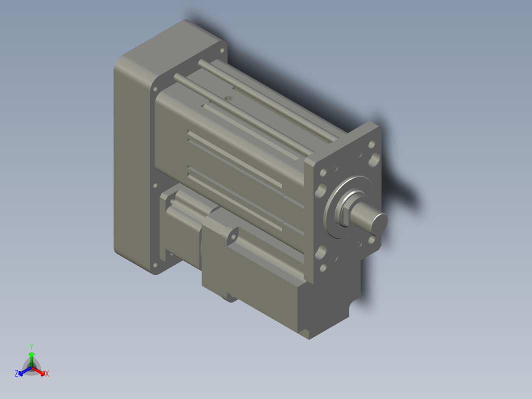 MRB120-L10-S50-MRQD-MRW-P10-1.5KW+减速机伺服电缸MRB120系列P10平行安装1：1（外螺纹）