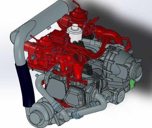 【1815】Rotax 914 航空发动机(SW设计缩略图
