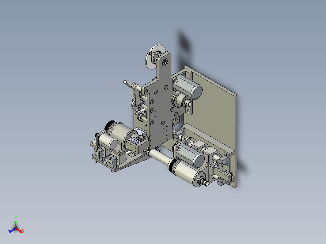 数控贴膜机构3D模型力透图