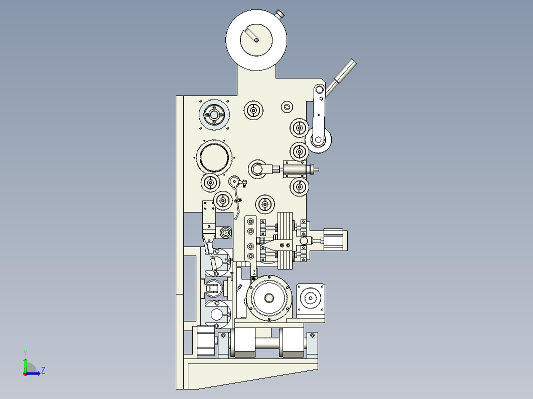 数控贴膜机构3D模型力透图