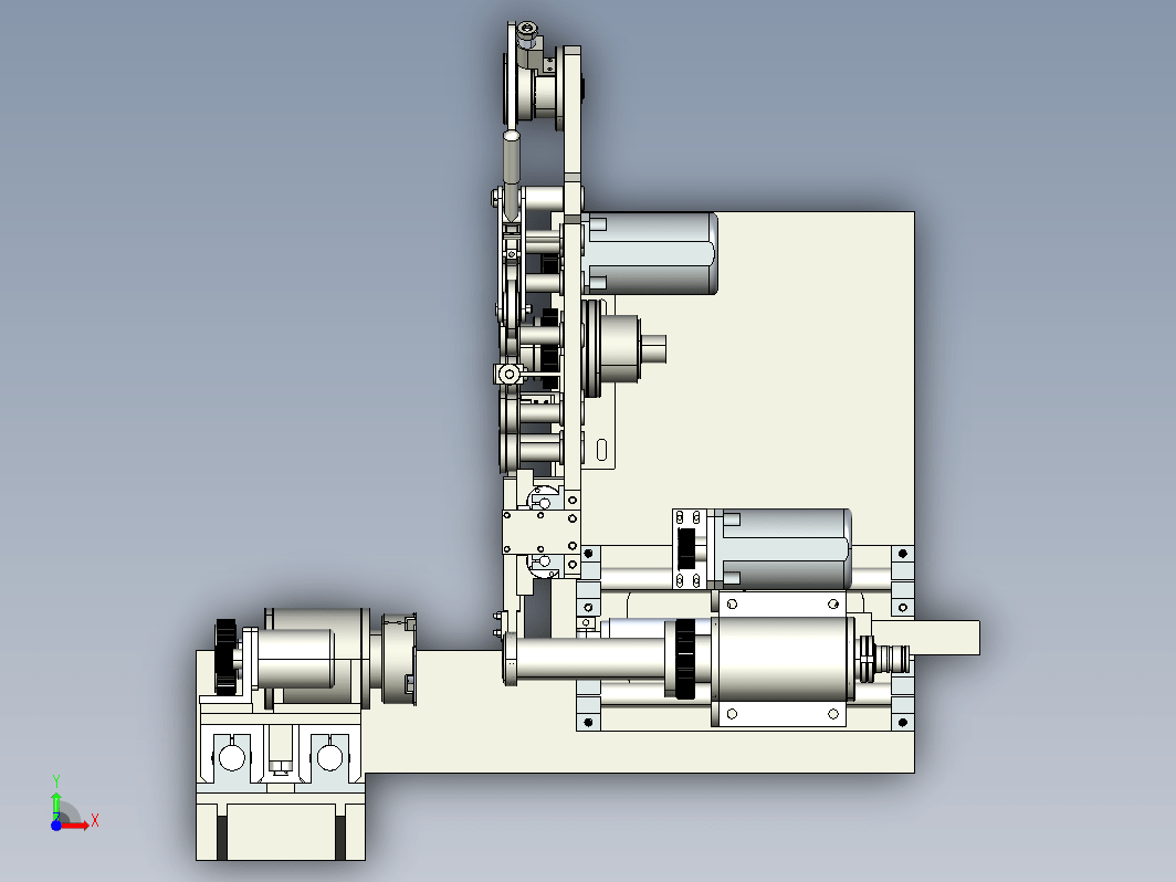 数控贴膜机构3D模型力透图