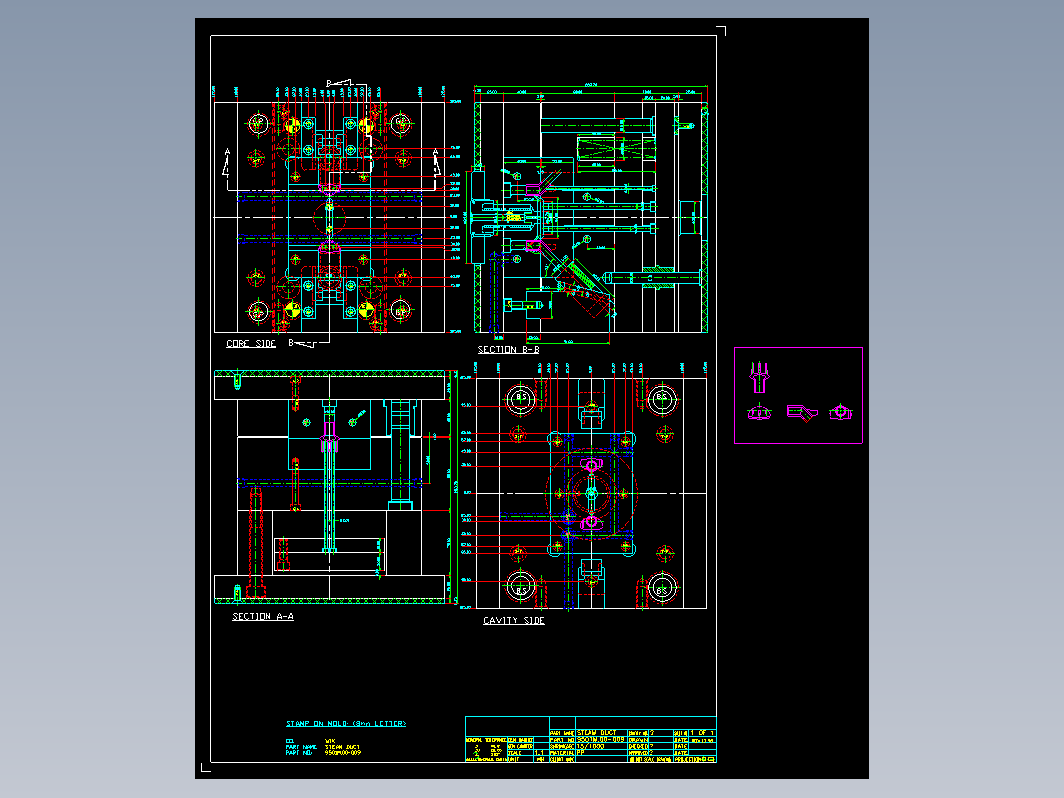 模具结构图—042斜行位