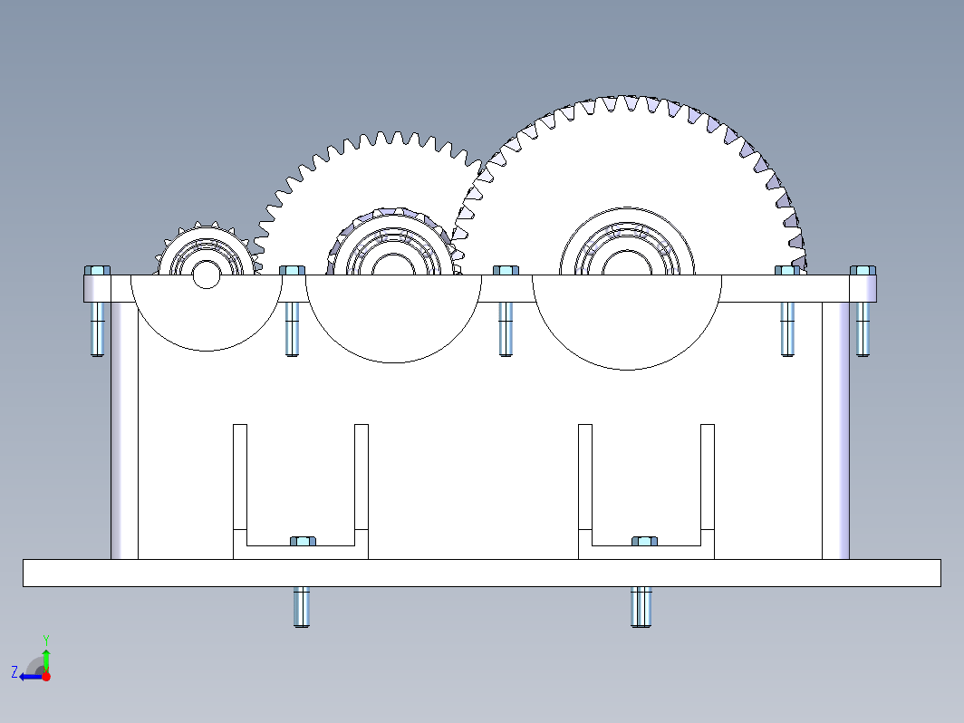 RMD齿轮箱模型3D设计图纸 CATIA建模