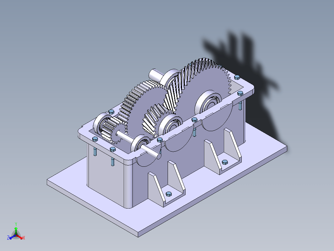 RMD齿轮箱模型3D设计图纸 CATIA建模