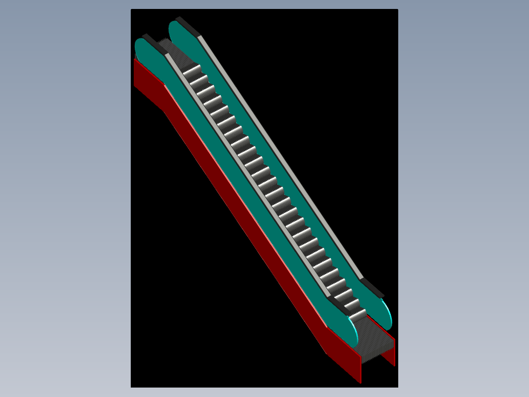 自动扶梯三维模型