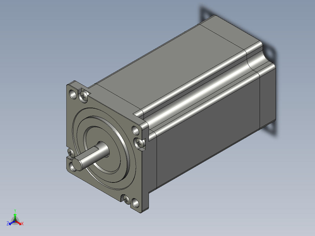 YK57HB100-04A  57mm两相步进电机（3D）
