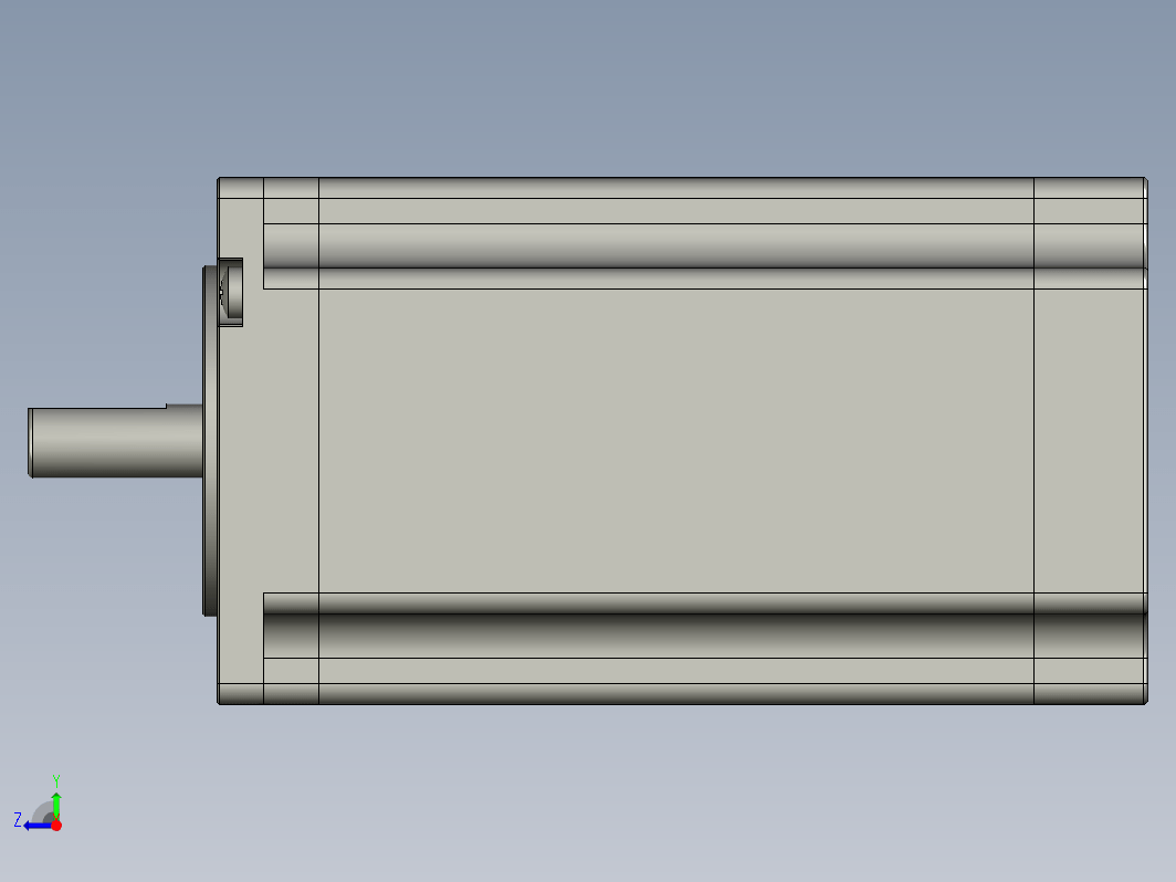 YK57HB100-04A  57mm两相步进电机（3D）