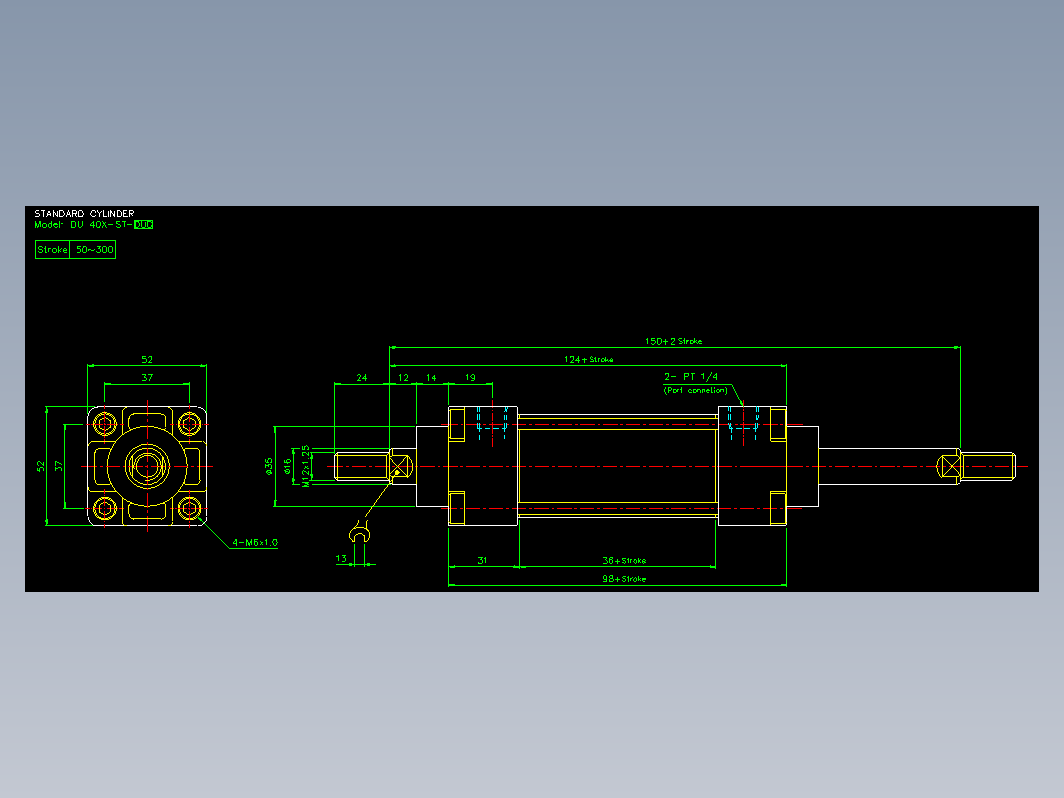 气缸 DUD40