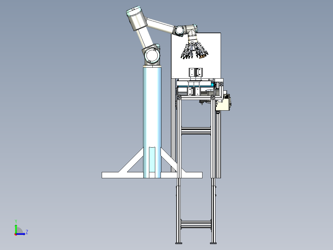 缺陷零件检查机器3D图