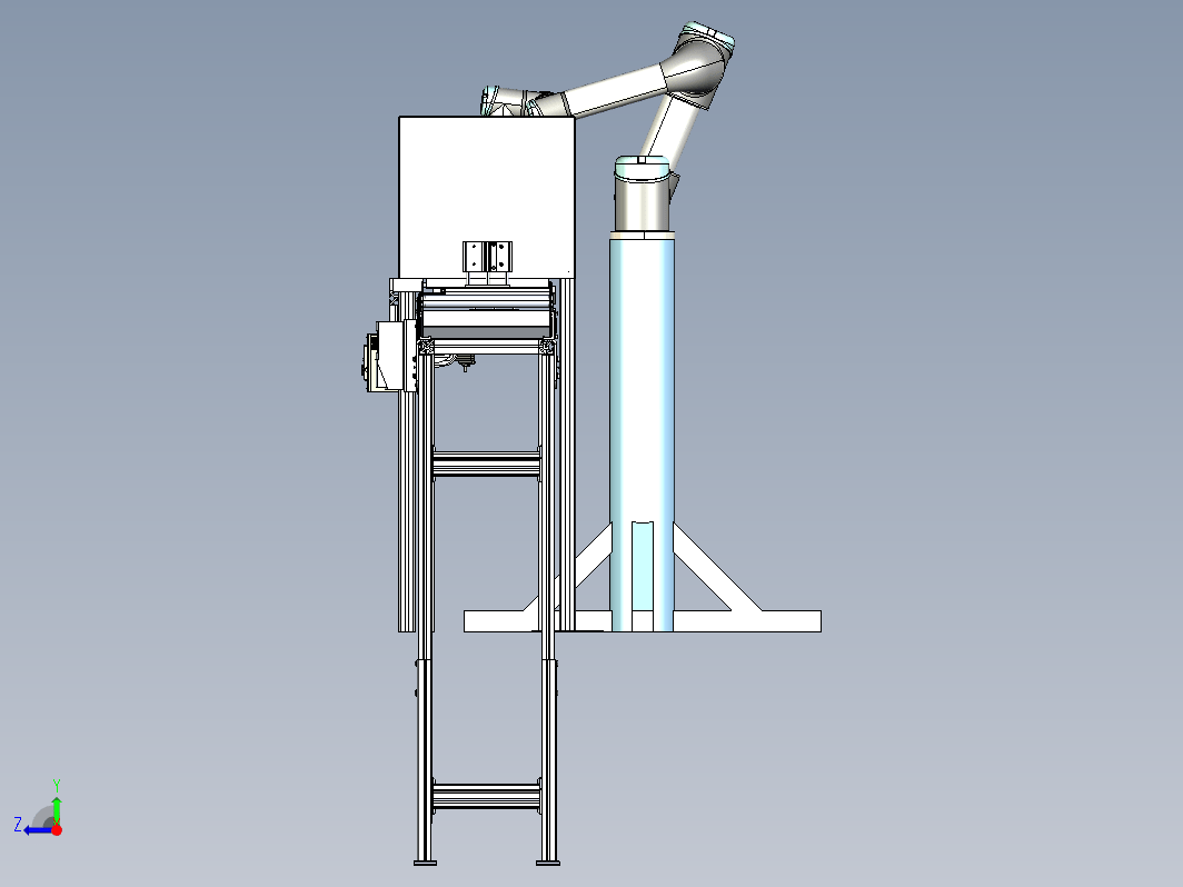 缺陷零件检查机器3D图