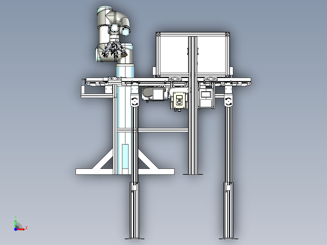 缺陷零件检查机器3D图