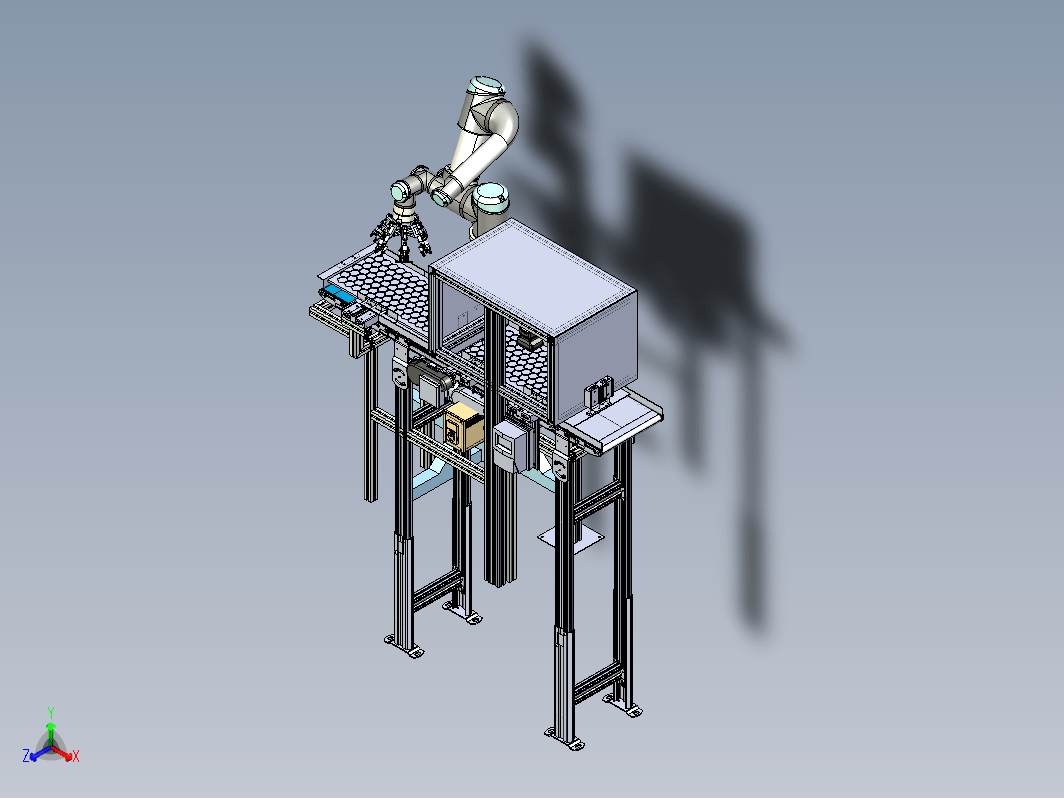 缺陷零件检查机器3D图