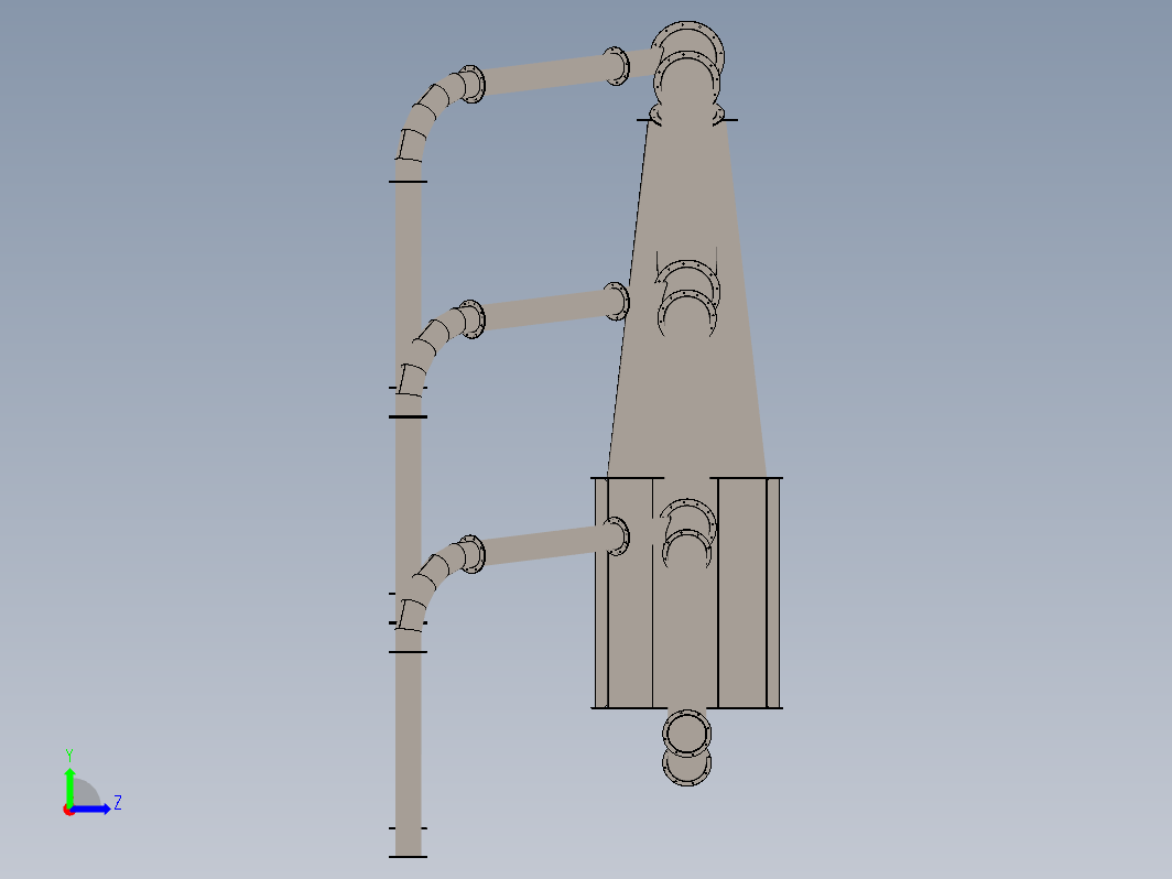 集尘器模型设计3D图档（收集悬浮粉尘和雾沫的设备）