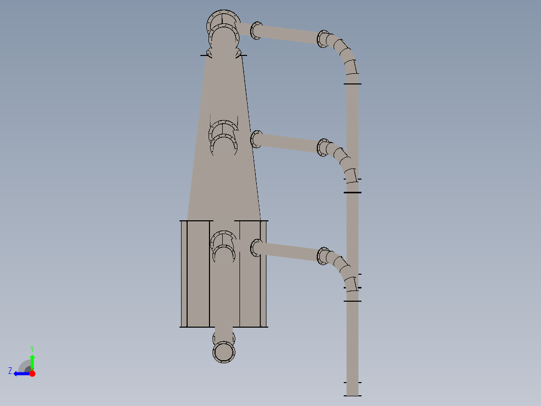 集尘器模型设计3D图档（收集悬浮粉尘和雾沫的设备）