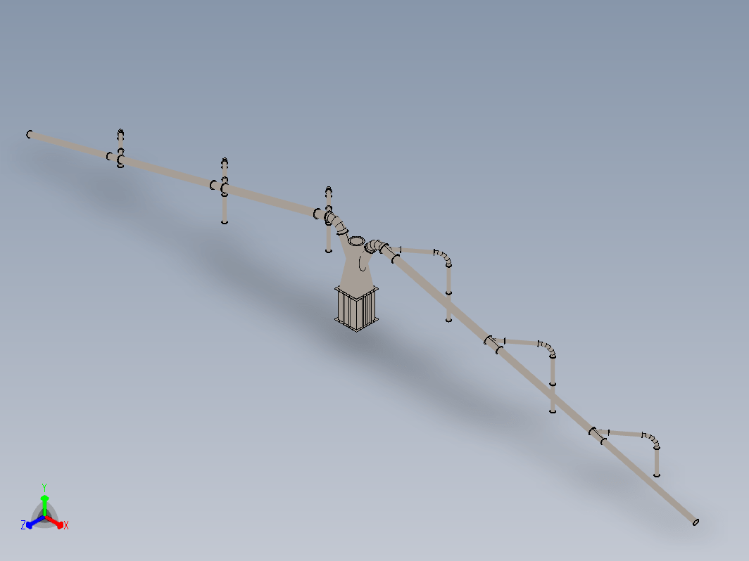 集尘器模型设计3D图档（收集悬浮粉尘和雾沫的设备）