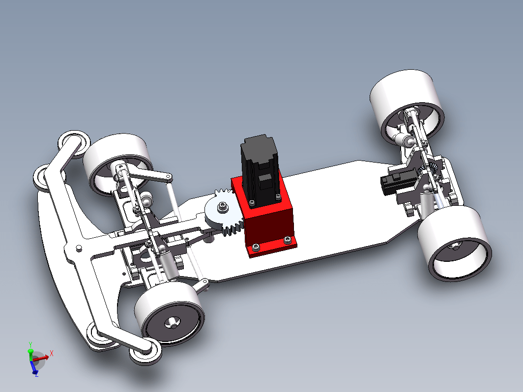 自动避障减震小车的设计【三维SW 含仿真动画】【16张CAD图纸+说明书】