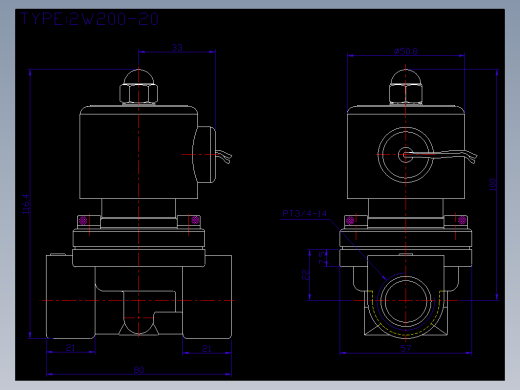Solenoid Valves电磁阀 2W200-20缩略图