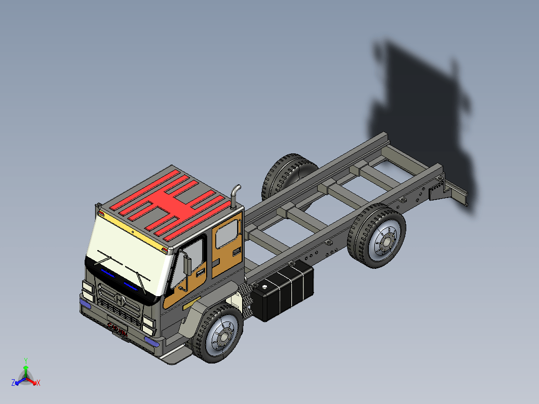 double-cab-chassis-truck卡车底盘