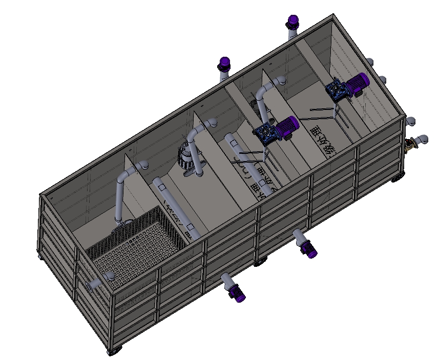 污水处理箱三维SW2018无参