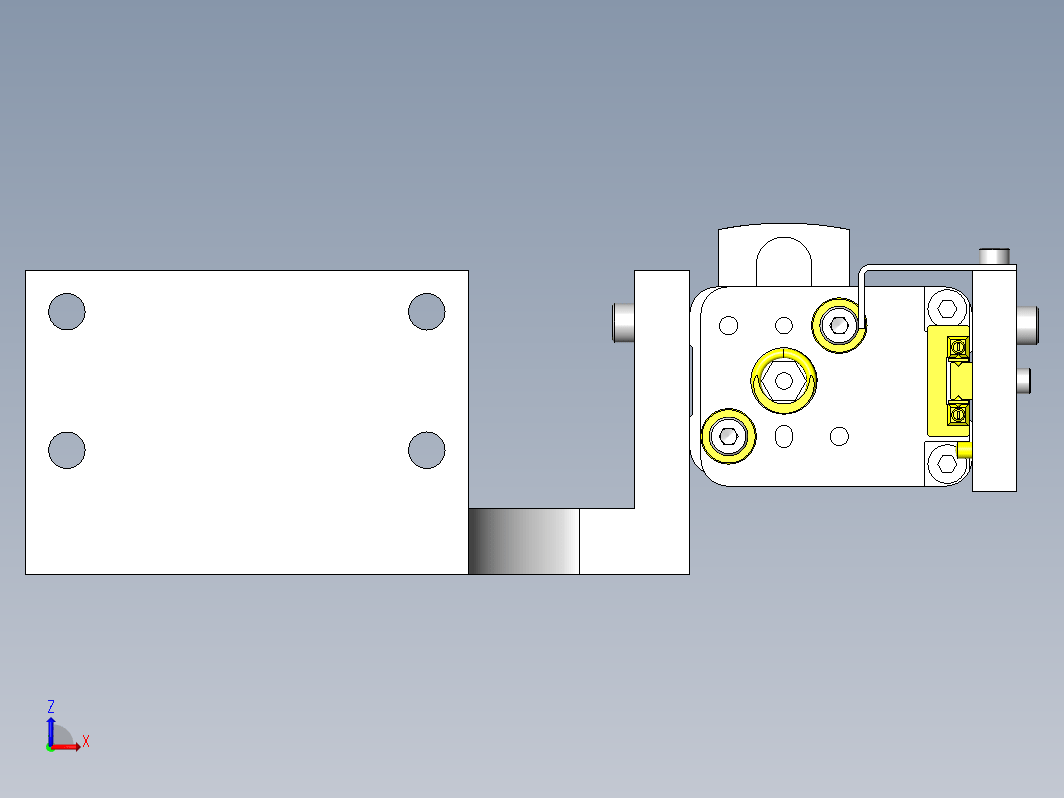 接点零件的动作检查组件