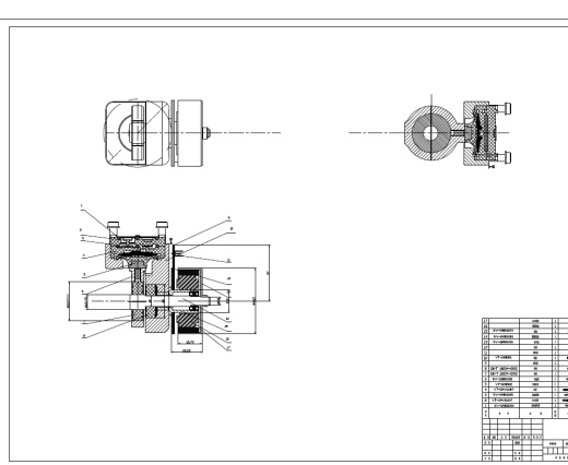 隔膜泵设计+CAD+说明书