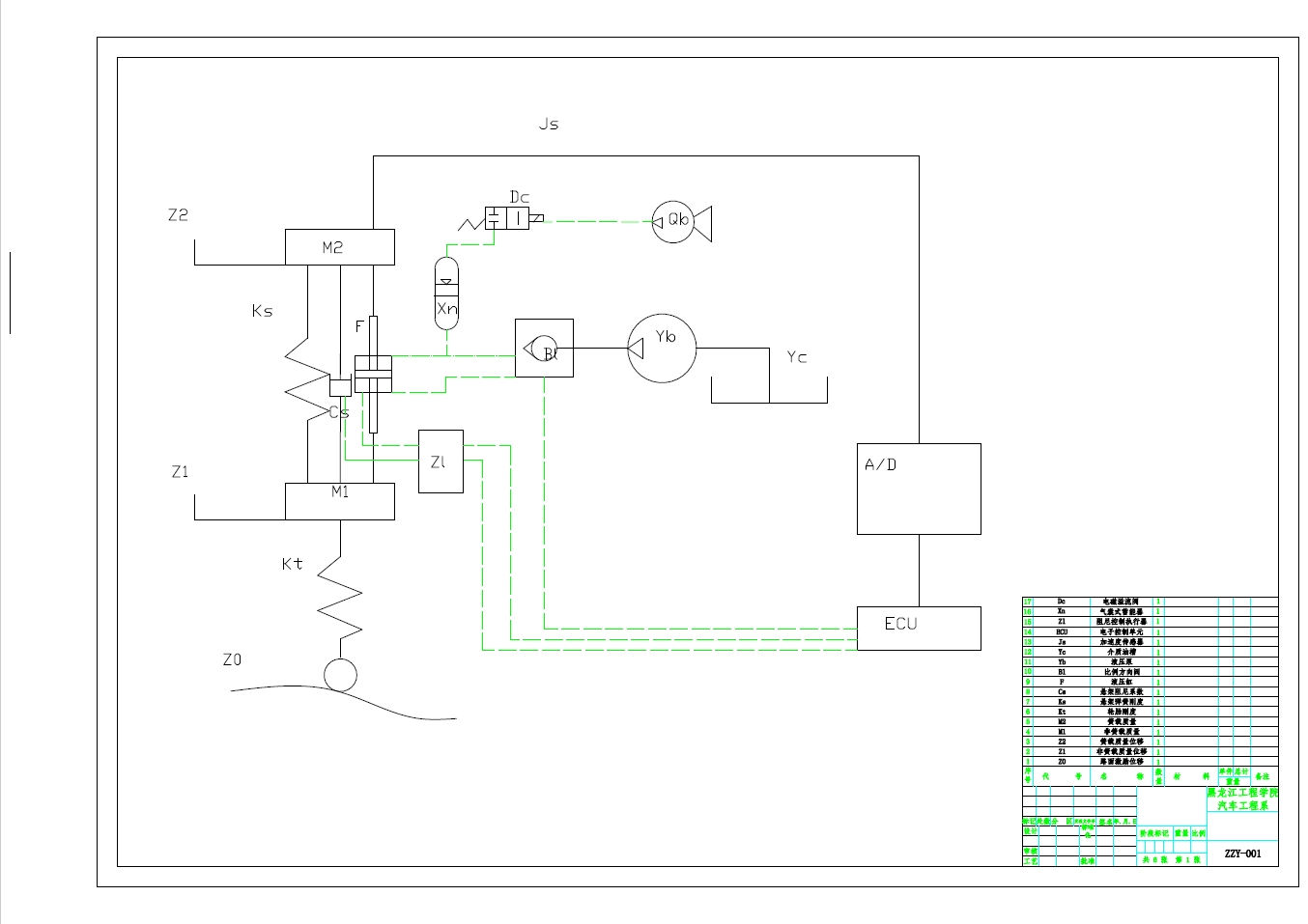 主动悬架比例液压系统设计+CAD+说明书