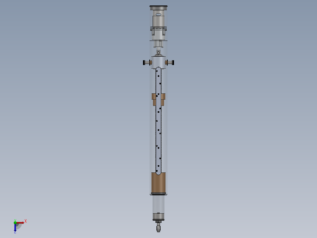 300mm行程电动推杆模型