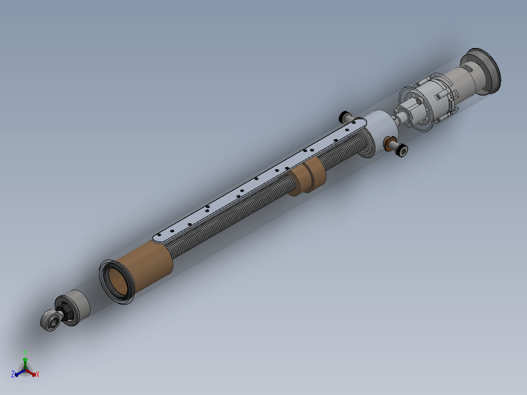 300mm行程电动推杆模型