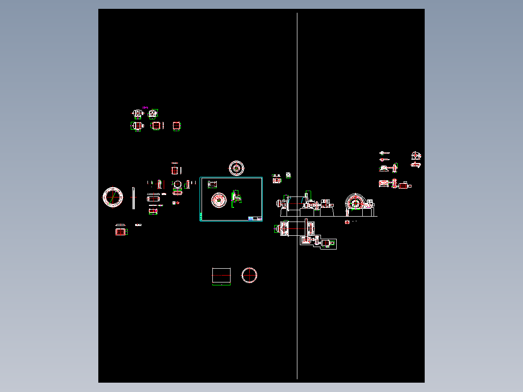 Ф2.7×3.6m球磨机含零件图