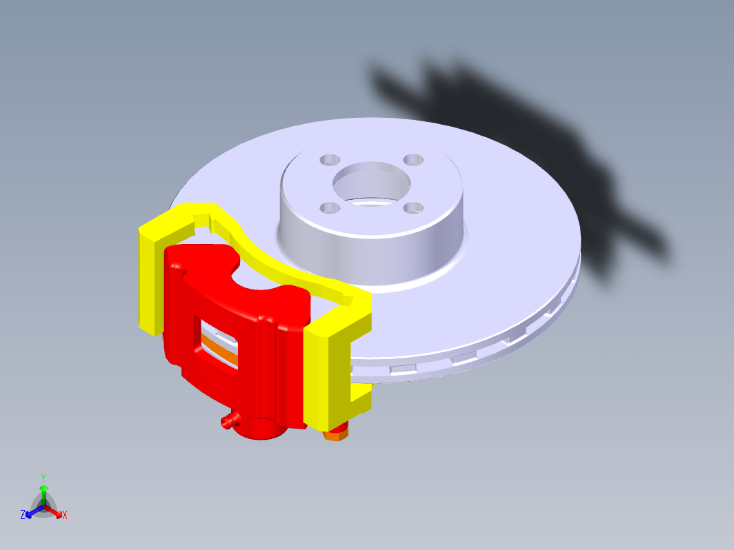 盘式制动器设计三维CatiaV5R21带参+CAD+说明书