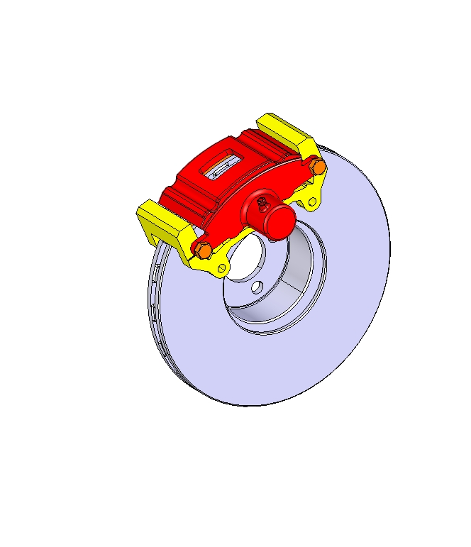 盘式制动器设计三维CatiaV5R21带参+CAD+说明书