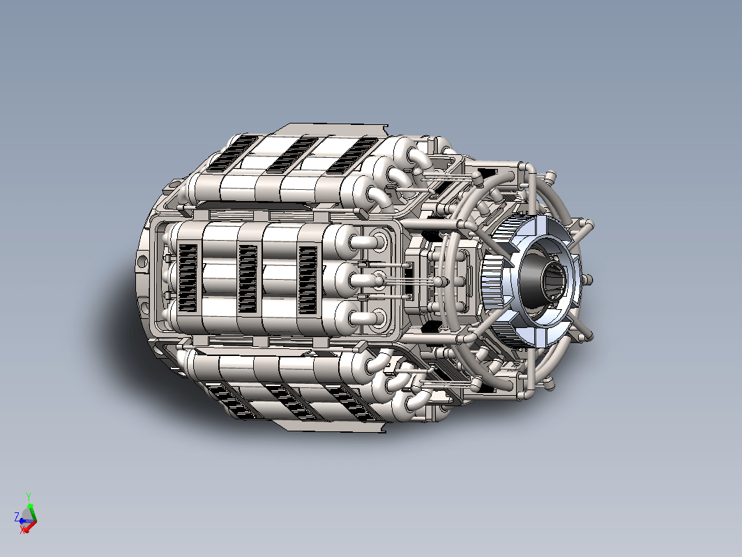 Starmax 2100vv引擎外观