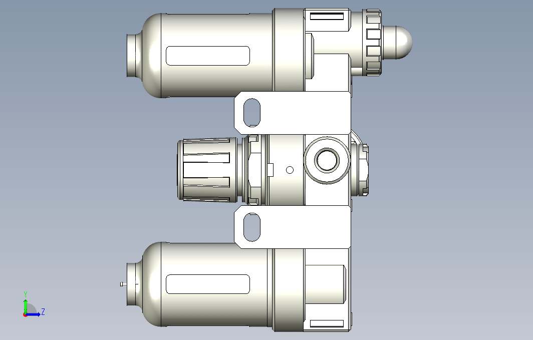 气源处理元件三点式组合3D-AC-200-H-BG系列