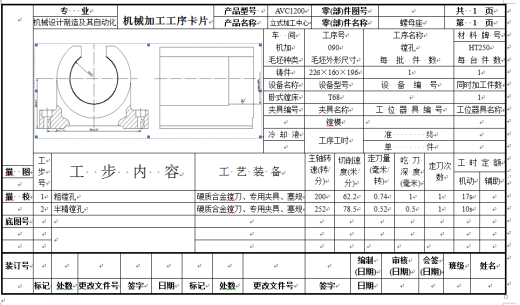 工艺夹具-AVC1200螺母座的机械加工工艺及镗孔夹具设计缩略图