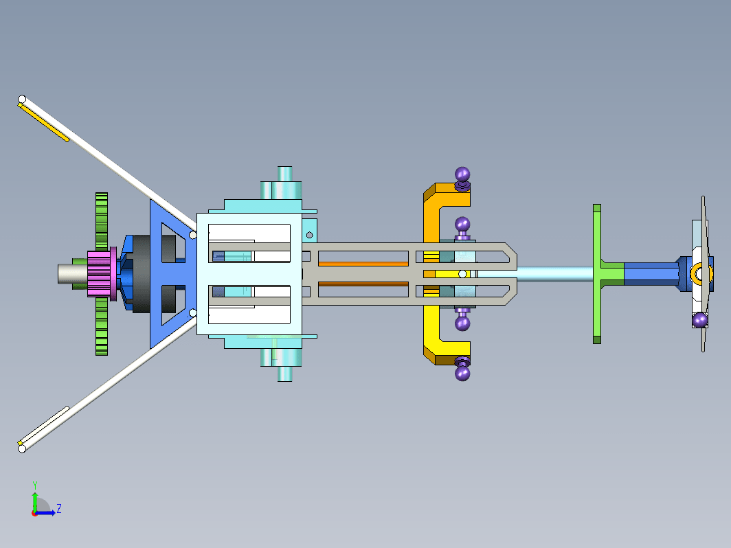 遥控直升机玩具结构 FBL Heli