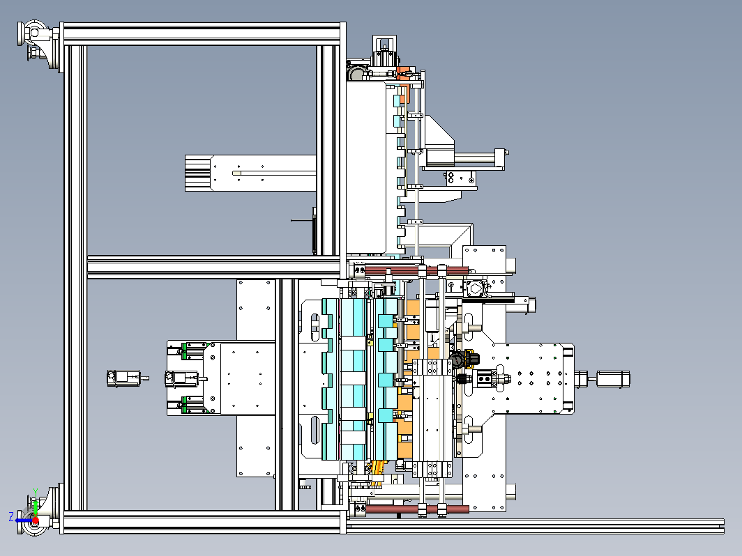 自动压入机，将钢管插入泡棉套里