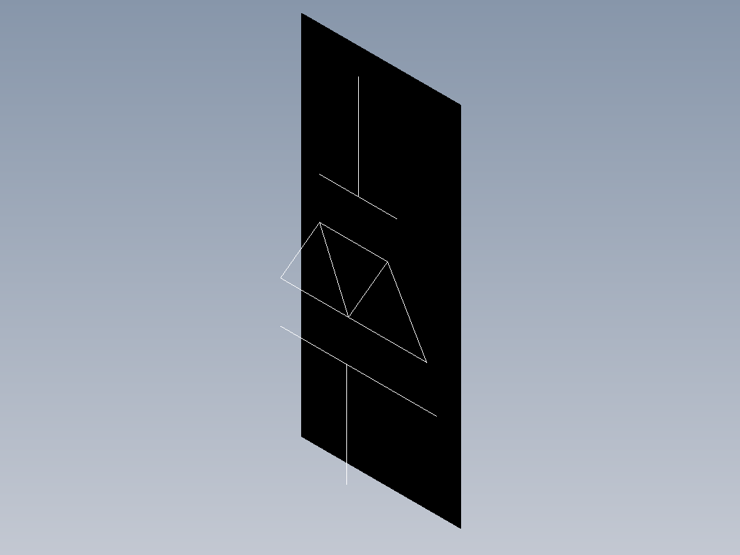 电气符号  具有电极和连接的驻极体 (gb4728_5_4.4)