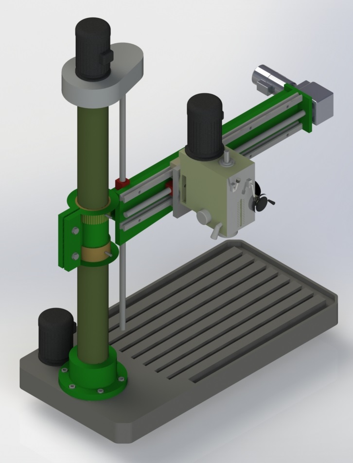 摇臂钻床 radial drill