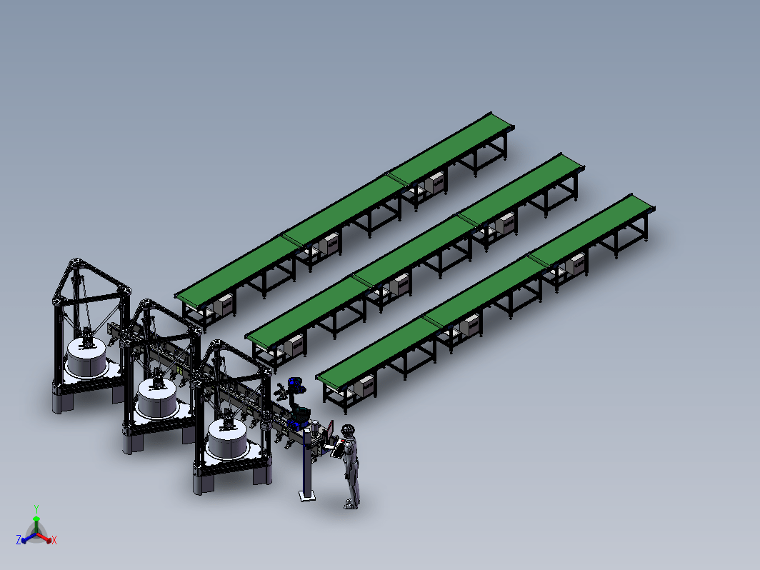 3D数控打印机床与取料机械手