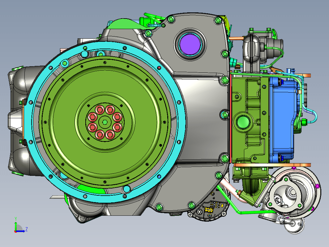 详细的JCB444TCA 93kW发动机