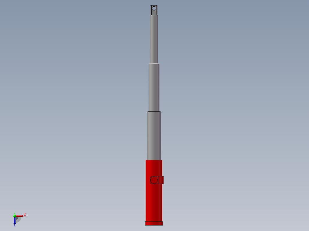 自卸油缸3节总行程750