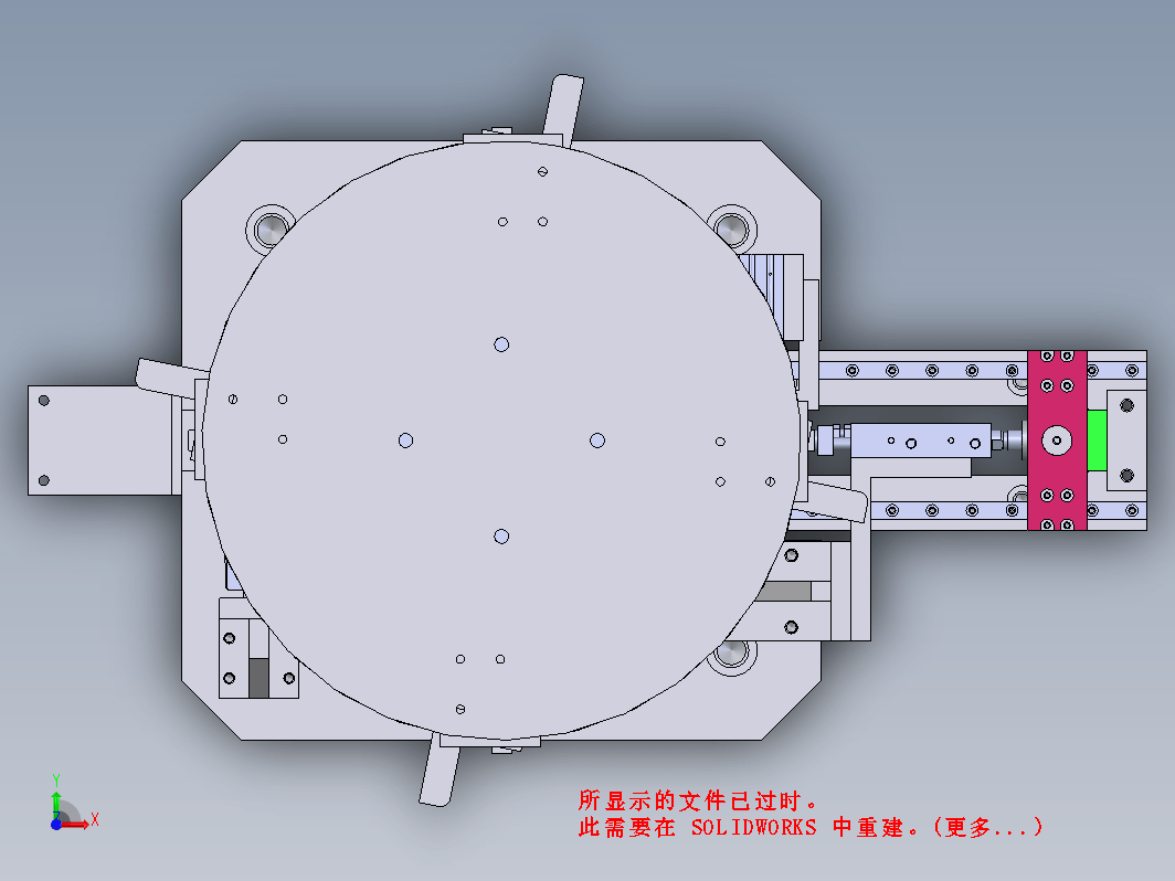 步进电机带旋转盘结构