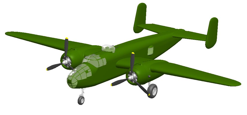 B-25米切尔mitchell中型轰炸机