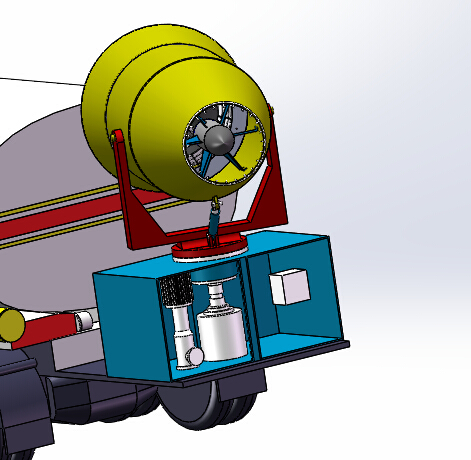 车载可移动式雾炮除霾机优化设计含三维SW+CAD+说明书