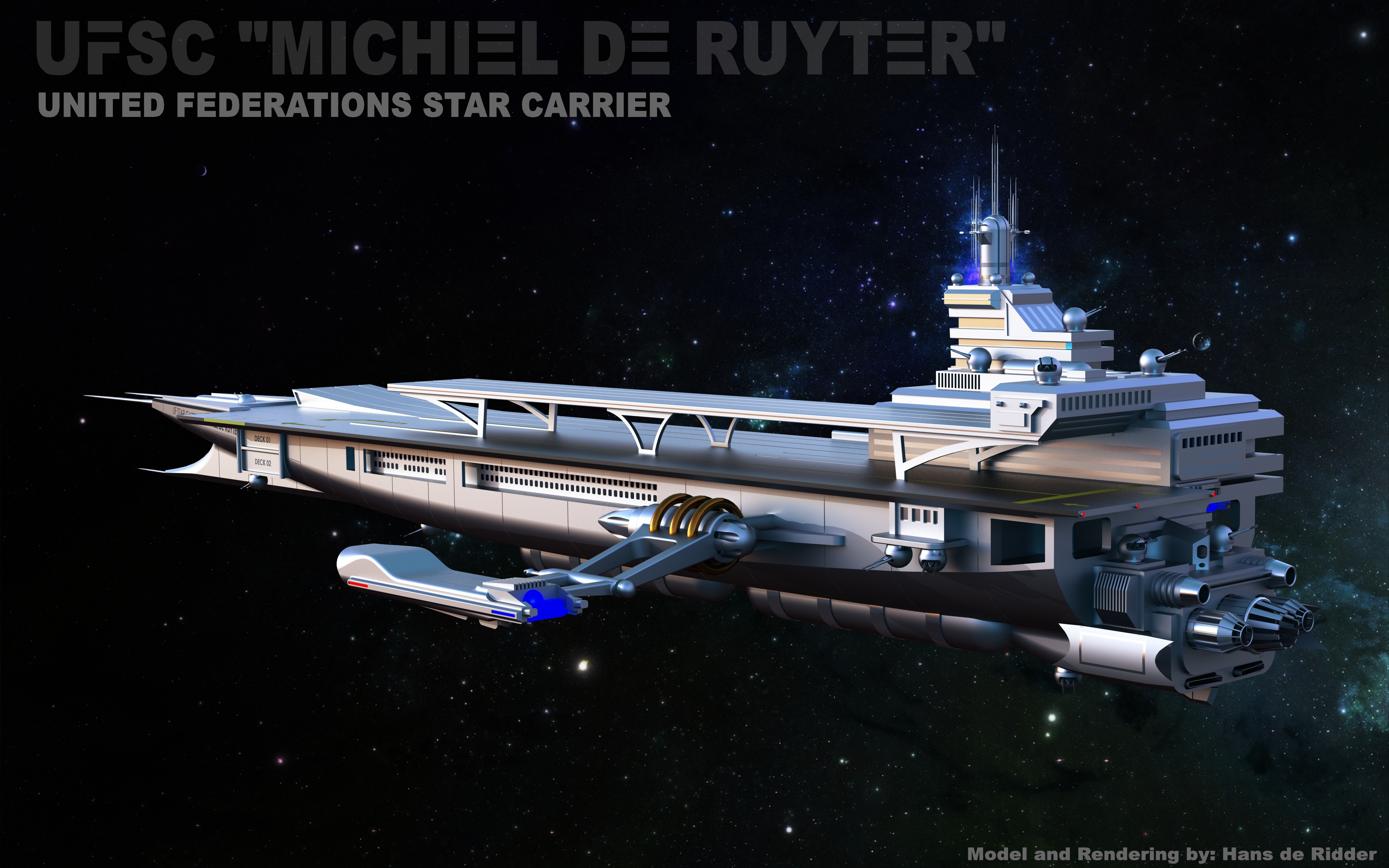 太空航母造型 UFSC Michiel de Ruyter