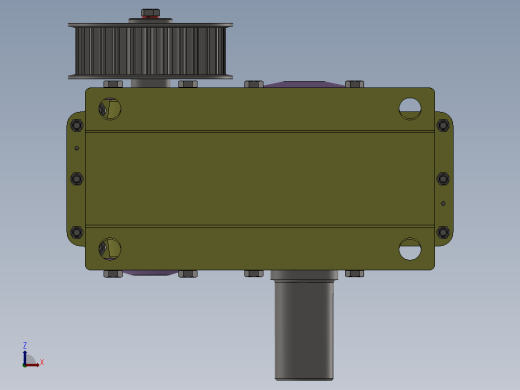 正齿轮减速器3D Spur gear reducer缩略图