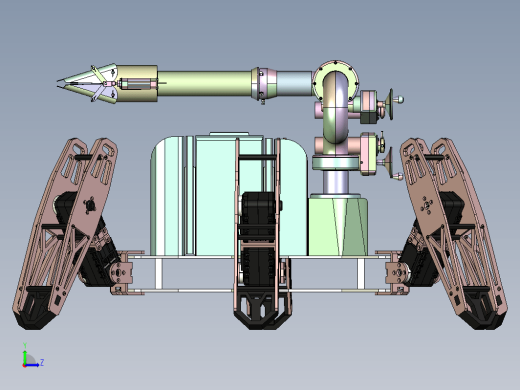 六足蜘蛛仿生机器人solidworks设计图机械设计素材缩略图
