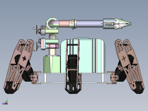 六足蜘蛛仿生机器人solidworks设计图机械设计素材缩略图