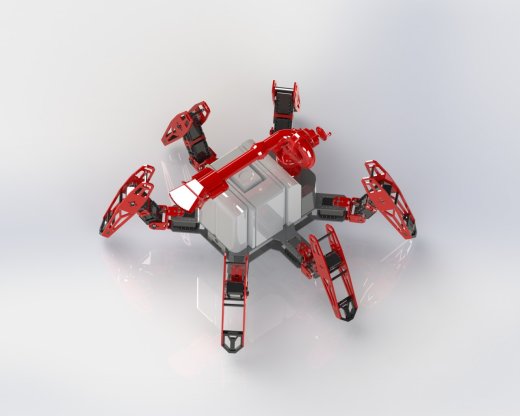 六足蜘蛛仿生机器人solidworks设计图机械设计素材缩略图